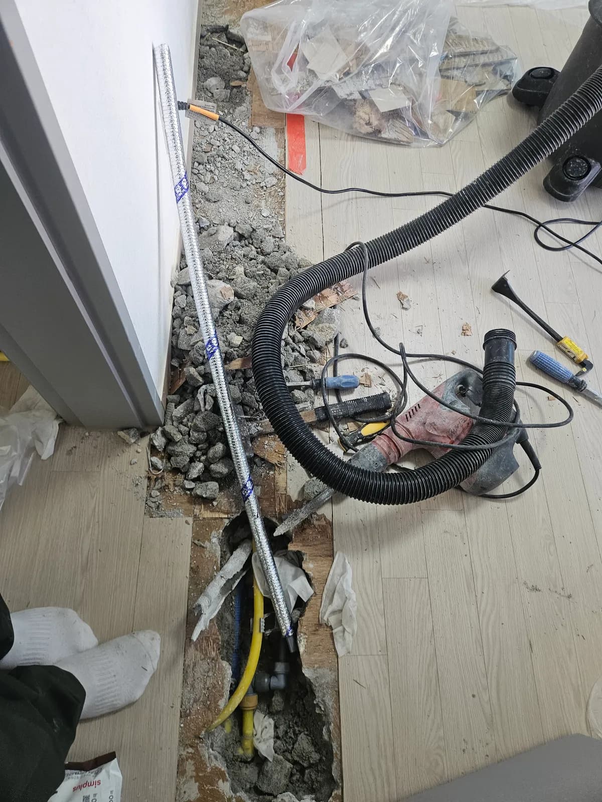 부천시 원미구 상동 온수배관 누수 누수 탐지 참고 사진