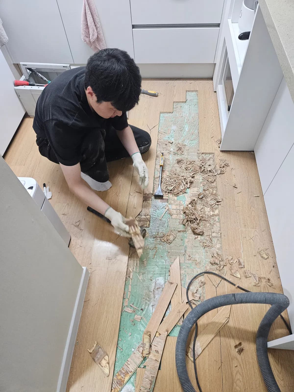 마포구 연남동 싱크대 누수 보수 범위 안내 참고 사진