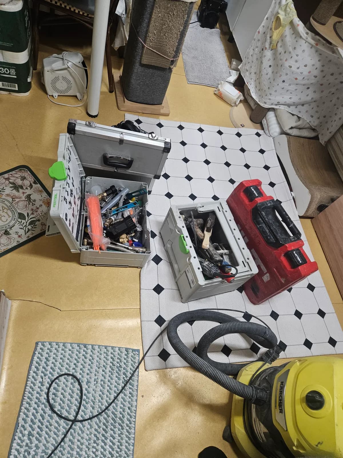 성동구 행당동 배수관 누수 보수 범위 안내 참고 사진